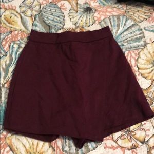 Maroon skort